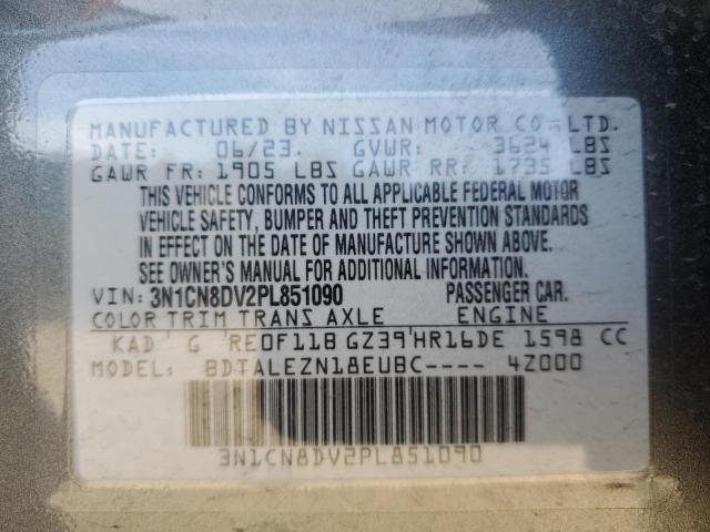 Photo 12 VIN: 3N1CN8DV2PL851090 - NISSAN VERSA 