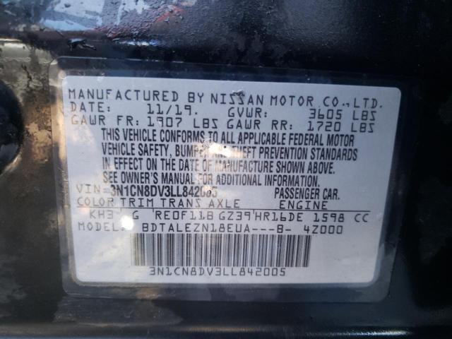 Photo 9 VIN: 3N1CN8DV3LL842005 - NISSAN VERSA S 