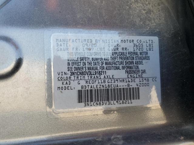 Photo 11 VIN: 3N1CN8DV3LL918211 - NISSAN VERSA S 