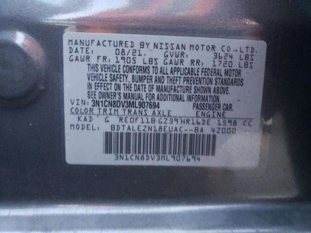 Photo 9 VIN: 3N1CN8DV3ML907694 - NISSAN VERSA S 