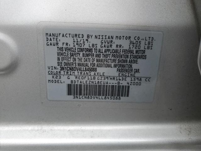 Photo 11 VIN: 3N1CN8DV4LL845088 - NISSAN VERSA S 