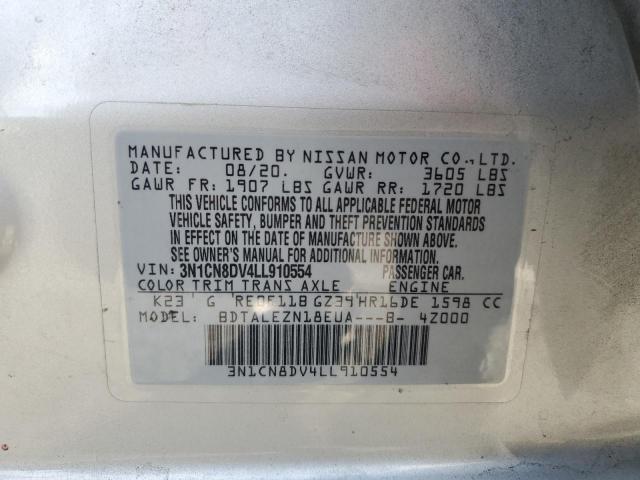 Photo 11 VIN: 3N1CN8DV4LL910554 - NISSAN VERSA S 