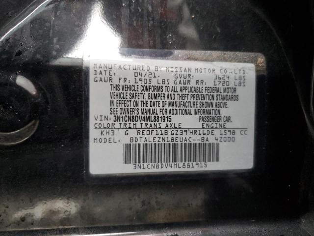 Photo 12 VIN: 3N1CN8DV4ML881915 - NISSAN VERSA S 