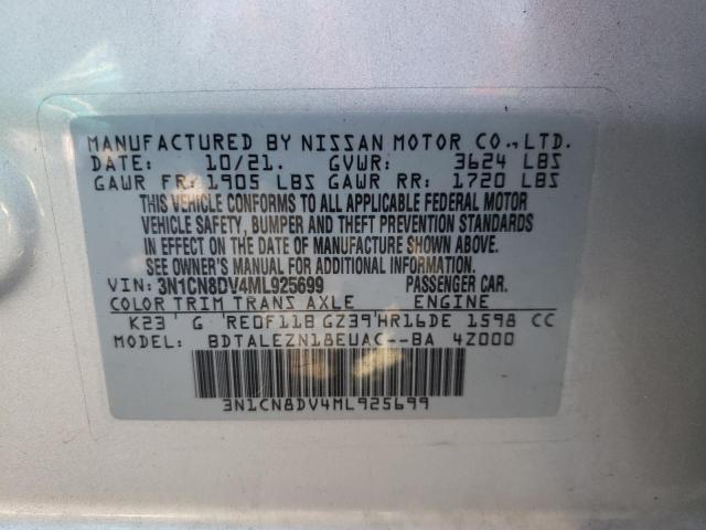 Photo 12 VIN: 3N1CN8DV4ML925699 - NISSAN VERSA S 