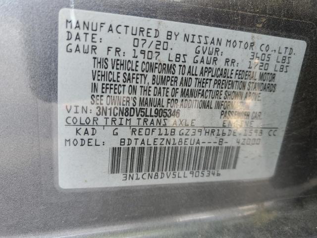 Photo 11 VIN: 3N1CN8DV5LL905346 - NISSAN VERSA 