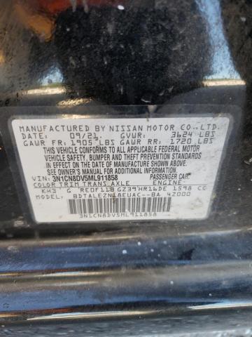 Photo 9 VIN: 3N1CN8DV5ML911858 - NISSAN VERSA S 