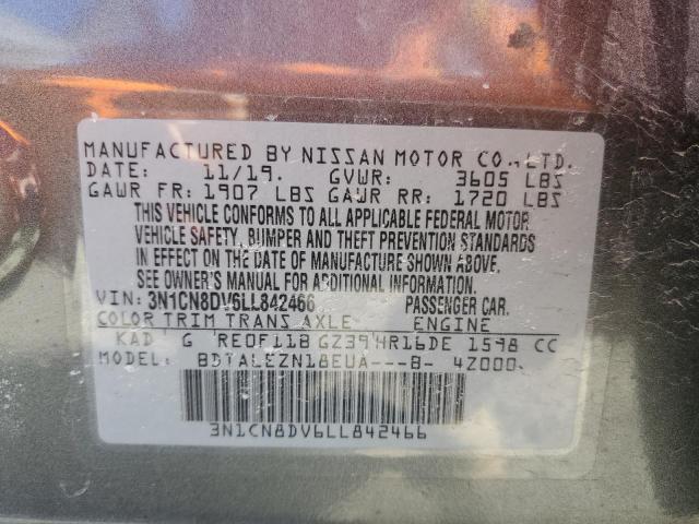 Photo 11 VIN: 3N1CN8DV6LL842466 - NISSAN VERSA 