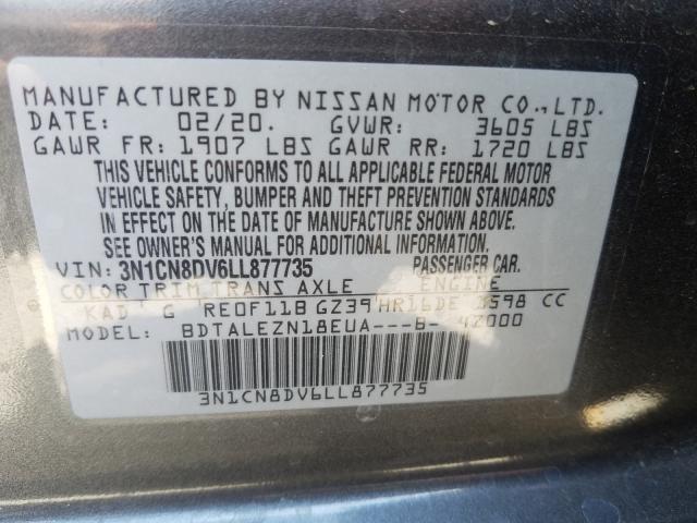 Photo 9 VIN: 3N1CN8DV6LL877735 - NISSAN VERSA S 