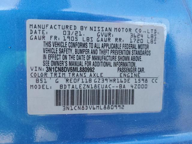 Photo 12 VIN: 3N1CN8DV6ML880992 - NISSAN VERSA S 