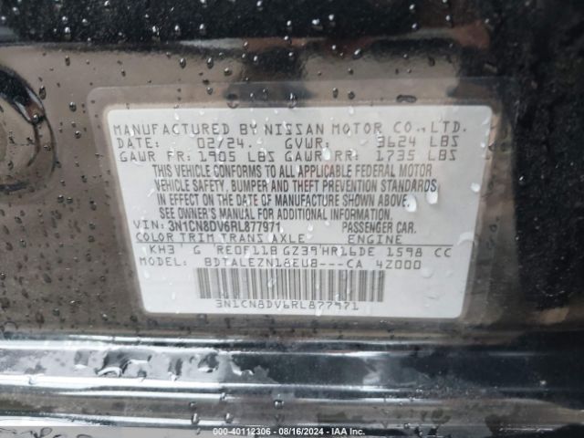 Photo 8 VIN: 3N1CN8DV6RL877971 - NISSAN VERSA 