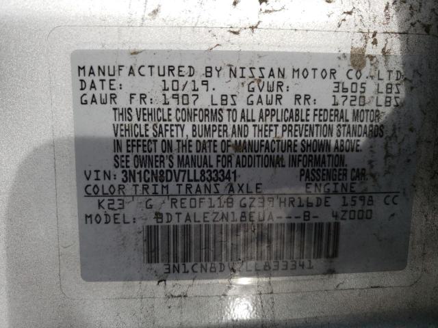 Photo 11 VIN: 3N1CN8DV7LL833341 - NISSAN VERSA S 