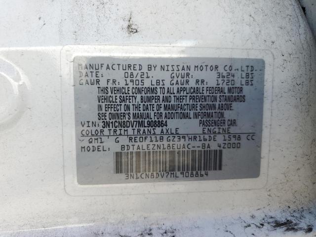 Photo 11 VIN: 3N1CN8DV7ML908864 - NISSAN VERSA 