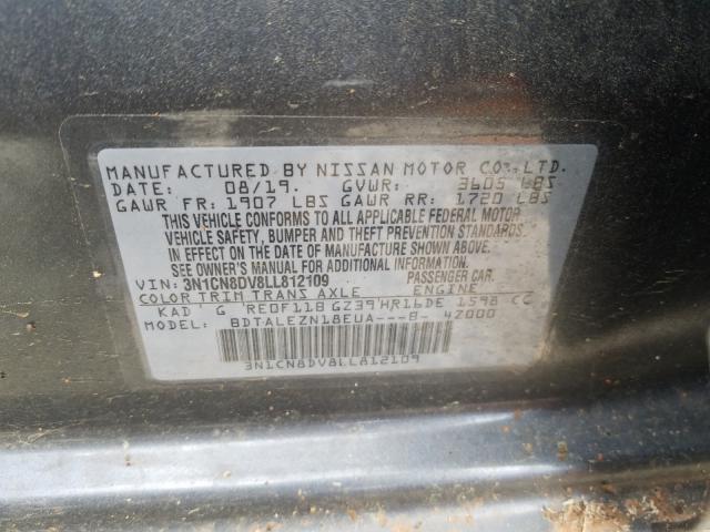 Photo 9 VIN: 3N1CN8DV8LL812109 - NISSAN VERSA S 