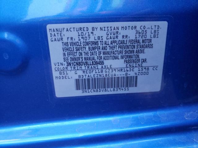 Photo 9 VIN: 3N1CN8DV8LL839455 - NISSAN VERSA S 