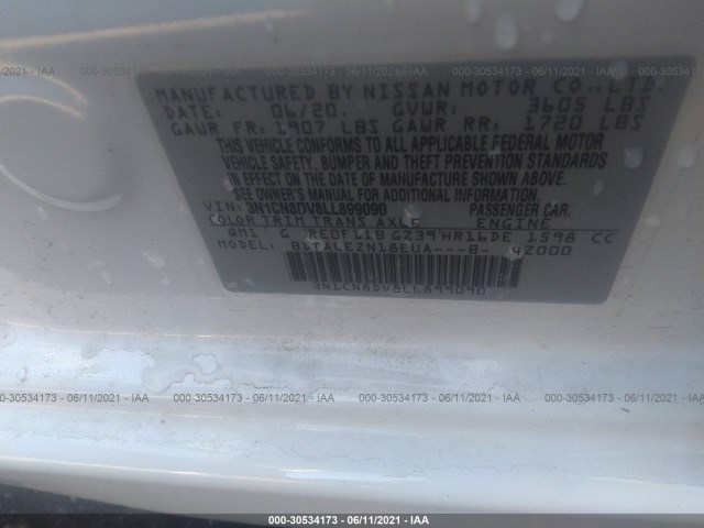 Photo 8 VIN: 3N1CN8DV8LL899090 - NISSAN VERSA 