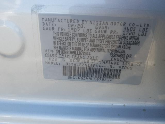 Photo 9 VIN: 3N1CN8DV9LL872514 - NISSAN VERSA S 