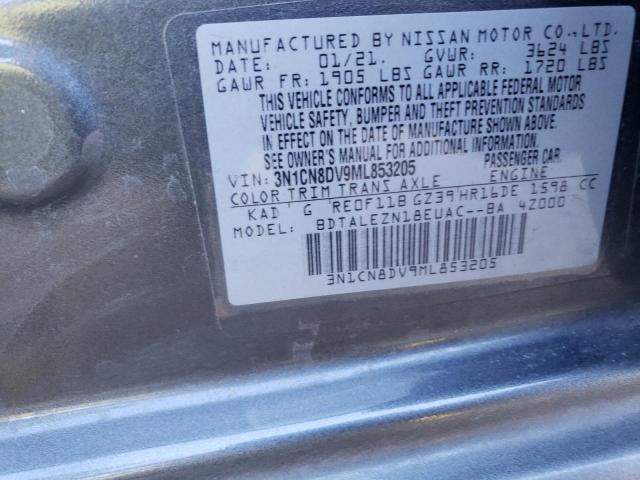 Photo 12 VIN: 3N1CN8DV9ML853205 - NISSAN VERSA 