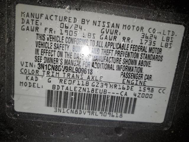 Photo 11 VIN: 3N1CN8DV9RL909618 - NISSAN VERSA S 