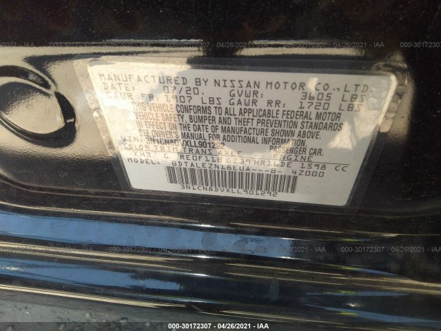 Photo 8 VIN: 3N1CN8DVXLL901292 - NISSAN VERSA 