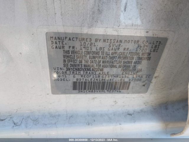 Photo 8 VIN: 3N1CN8DVXML923746 - NISSAN VERSA 