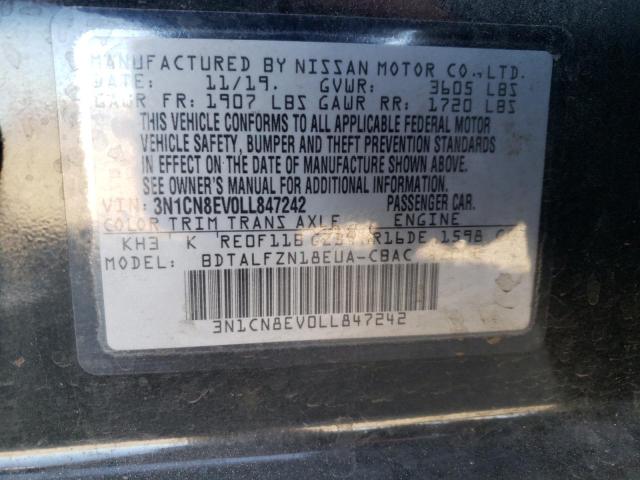 Photo 11 VIN: 3N1CN8EV0LL847242 - NISSAN VERSA SV 