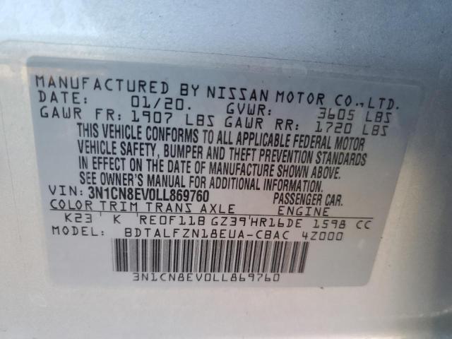 Photo 11 VIN: 3N1CN8EV0LL869760 - NISSAN VERSA SV 