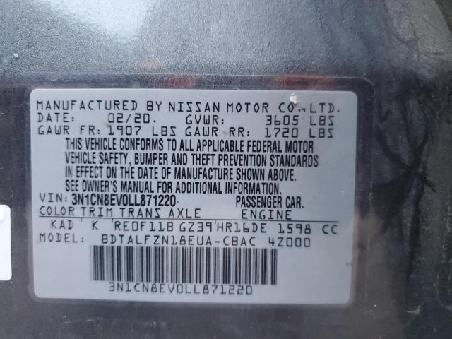 Photo 11 VIN: 3N1CN8EV0LL871220 - NISSAN VERSA 