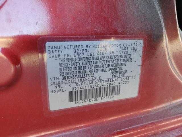 Photo 12 VIN: 3N1CN8EV0LL877762 - NISSAN VERSA SV 