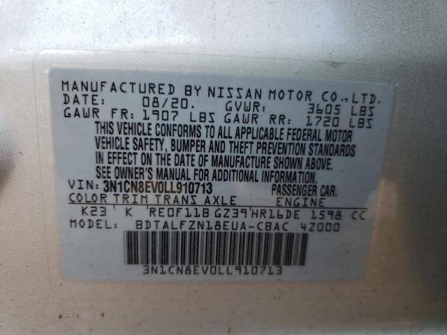 Photo 9 VIN: 3N1CN8EV0LL910713 - NISSAN VERSA SV 