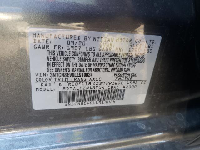 Photo 9 VIN: 3N1CN8EV0LL919024 - NISSAN VERSA 