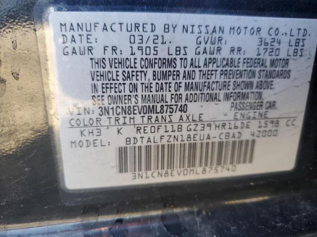 Photo 11 VIN: 3N1CN8EV0ML875740 - NISSAN VERSA 