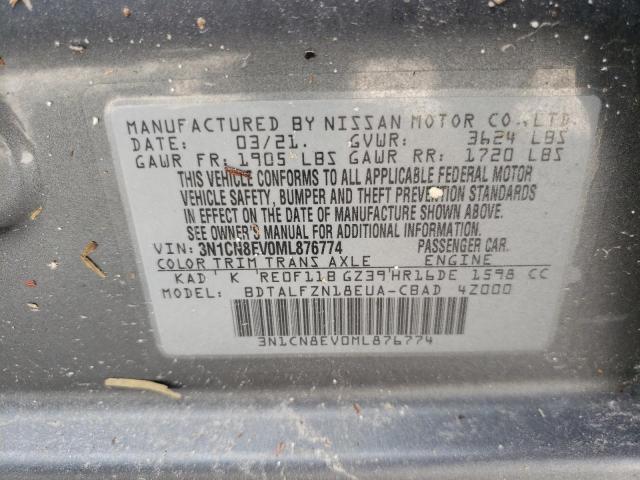 Photo 11 VIN: 3N1CN8EV0ML876774 - NISSAN VERSA SV 