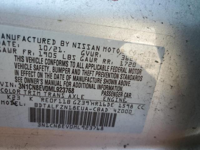 Photo 11 VIN: 3N1CN8EV0ML923768 - NISSAN VERSA 