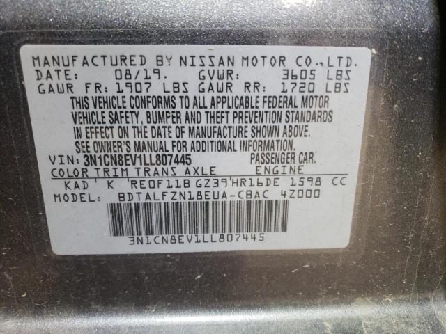 Photo 11 VIN: 3N1CN8EV1LL807445 - NISSAN VERSA 