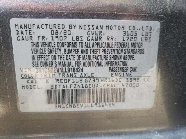 Photo 11 VIN: 3N1CN8EV1LL916424 - NISSAN VERSA 