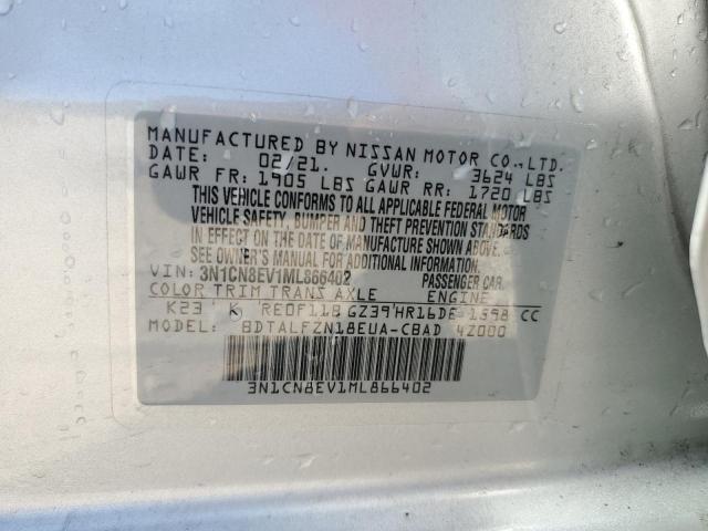 Photo 12 VIN: 3N1CN8EV1ML866402 - NISSAN VERSA 