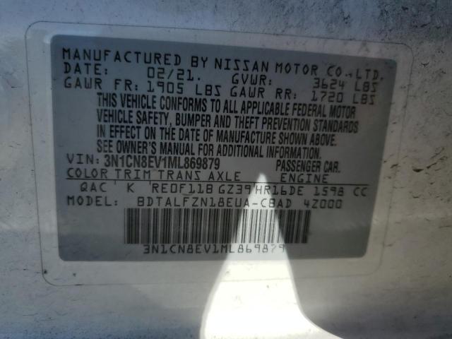 Photo 11 VIN: 3N1CN8EV1ML869879 - NISSAN VERSA SV 