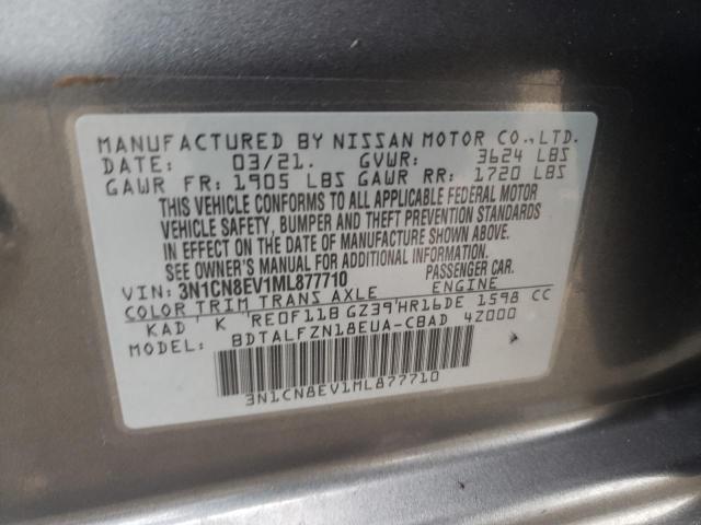 Photo 12 VIN: 3N1CN8EV1ML877710 - NISSAN VERSA SV 