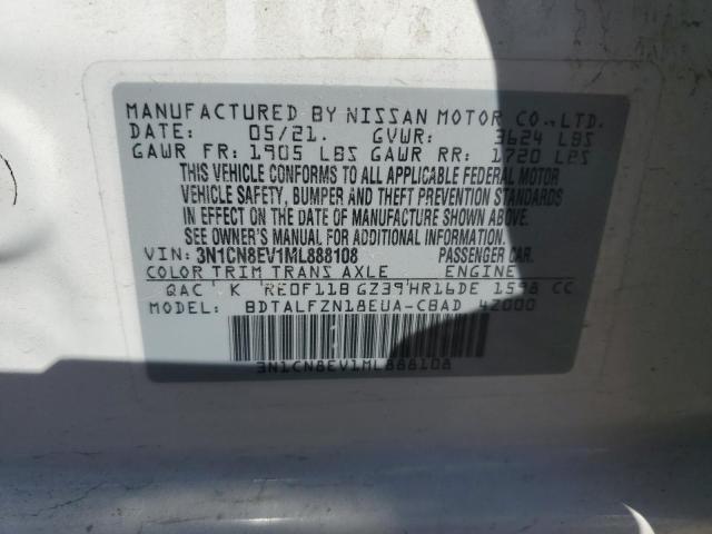 Photo 11 VIN: 3N1CN8EV1ML888108 - NISSAN VERSA 