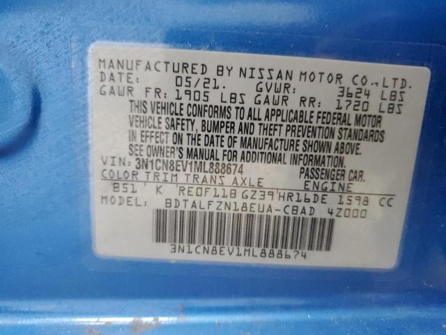 Photo 11 VIN: 3N1CN8EV1ML888674 - NISSAN VERSA 