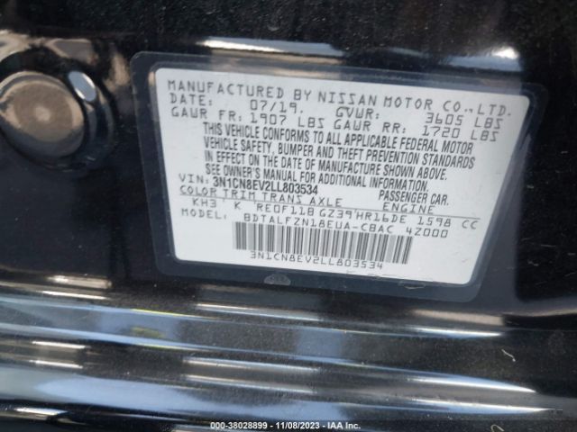 Photo 8 VIN: 3N1CN8EV2LL803534 - NISSAN VERSA 