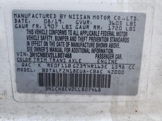 Photo 9 VIN: 3N1CN8EV2LL807468 - NISSAN VERSA SV 