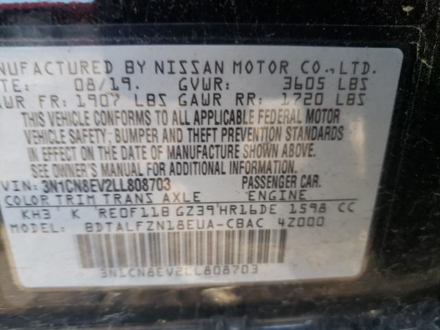 Photo 9 VIN: 3N1CN8EV2LL808703 - NISSAN VERSA SV 