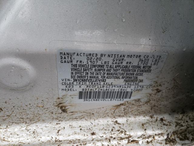 Photo 9 VIN: 3N1CN8EV2LL874183 - NISSAN VERSA SV 