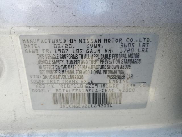 Photo 12 VIN: 3N1CN8EV2LL892036 - NISSAN VERSA 