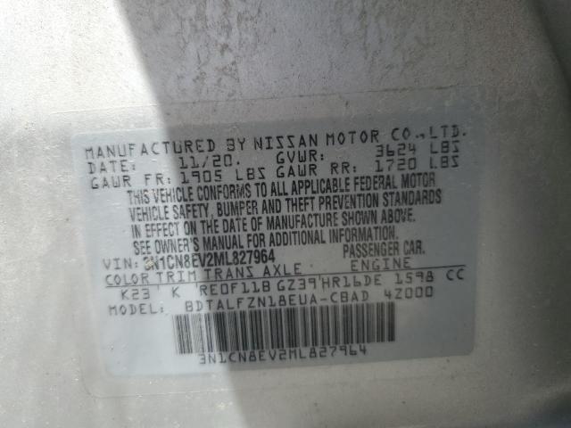 Photo 12 VIN: 3N1CN8EV2ML827964 - NISSAN VERSA 