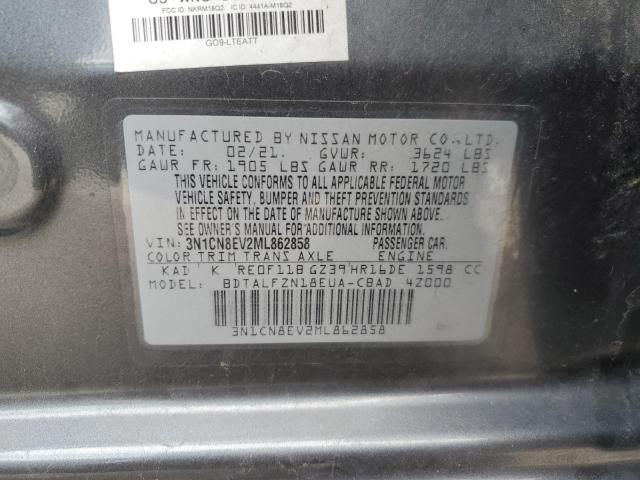 Photo 11 VIN: 3N1CN8EV2ML862858 - NISSAN VERSA SV 