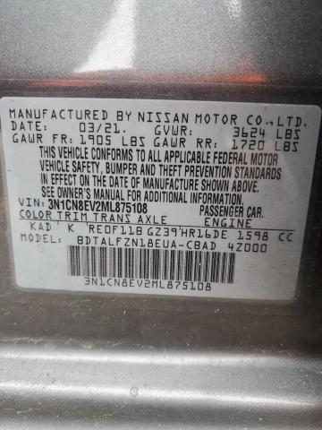 Photo 11 VIN: 3N1CN8EV2ML875108 - NISSAN VERSA 