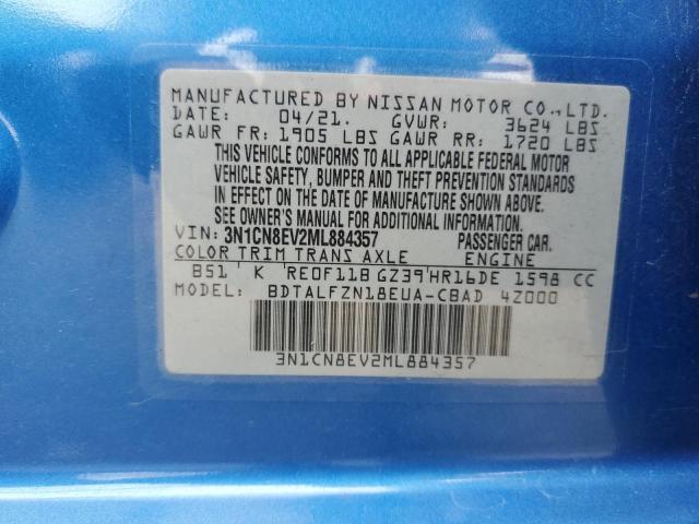 Photo 11 VIN: 3N1CN8EV2ML884357 - NISSAN VERSA 