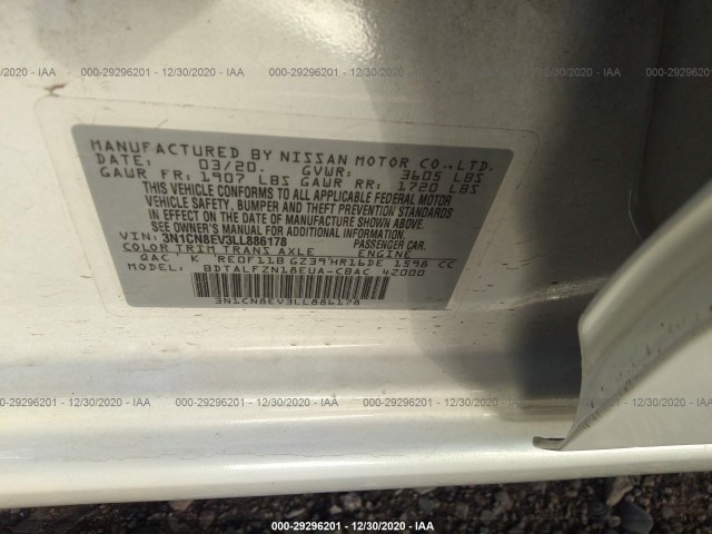 Photo 8 VIN: 3N1CN8EV3LL886178 - NISSAN VERSA 